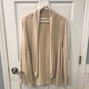 Beige flowy cardigan